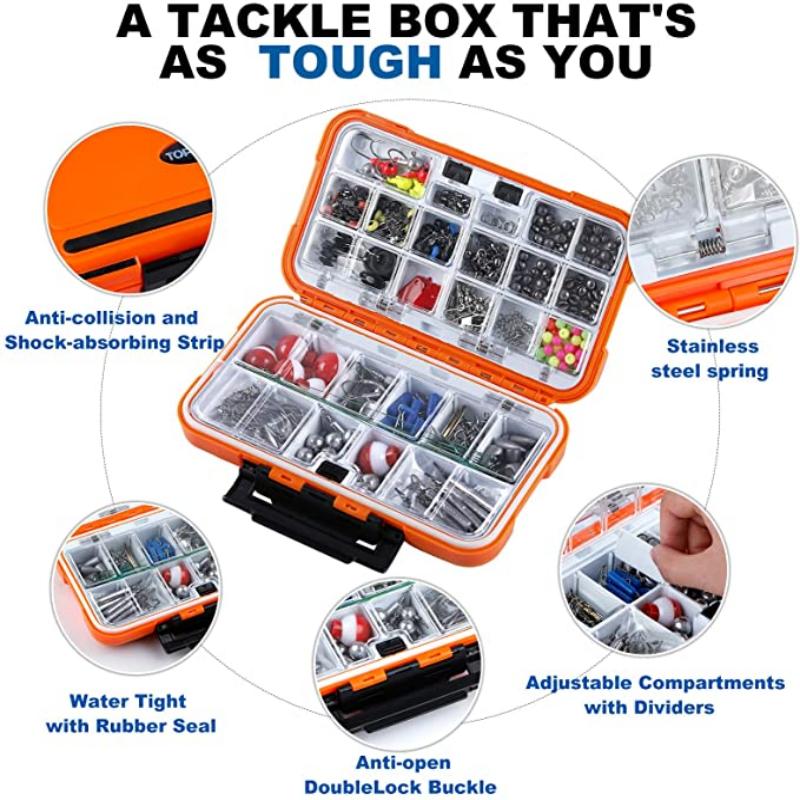 Portable leurre de pêche appât boîte de matériel 16 grilles compartiment poche o