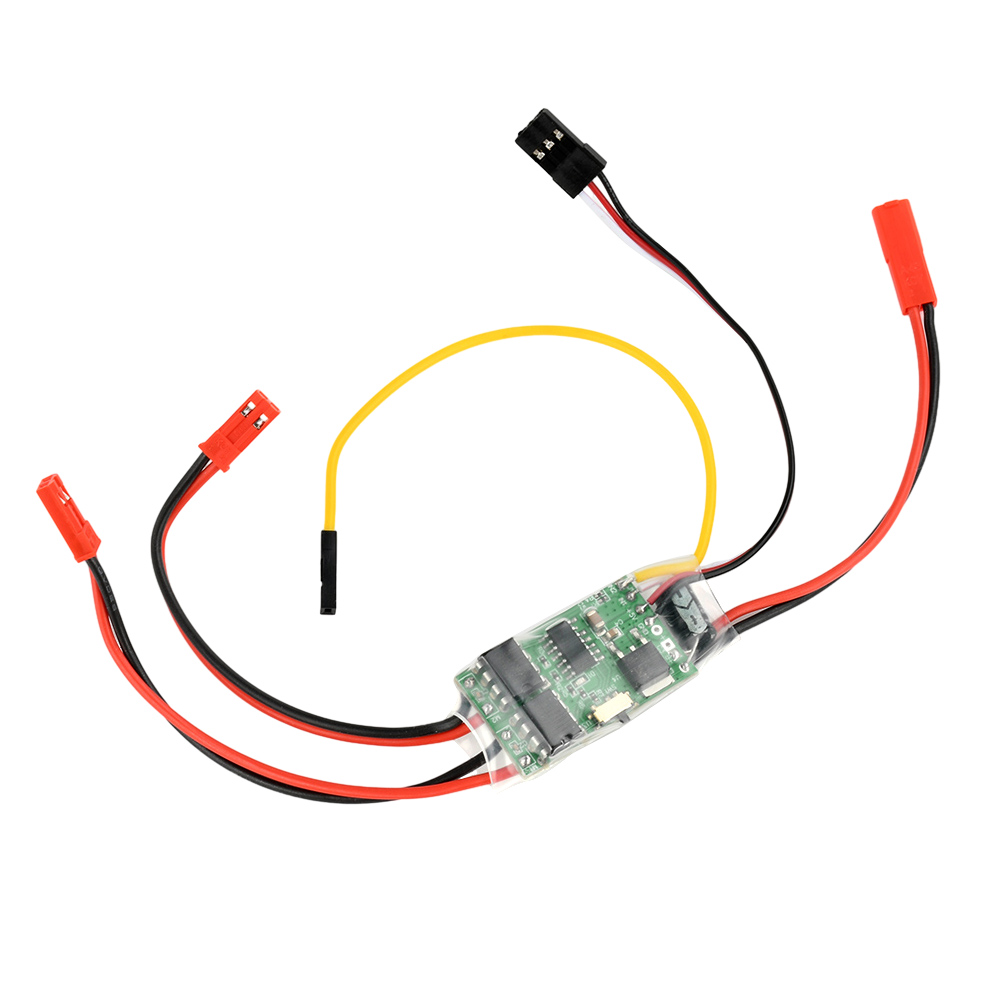 Dual bidirectional ESC brushed ESC module speed controller for RC model boats tanks tracked vehicles 2S 3S lithium battery 5A: Default Title