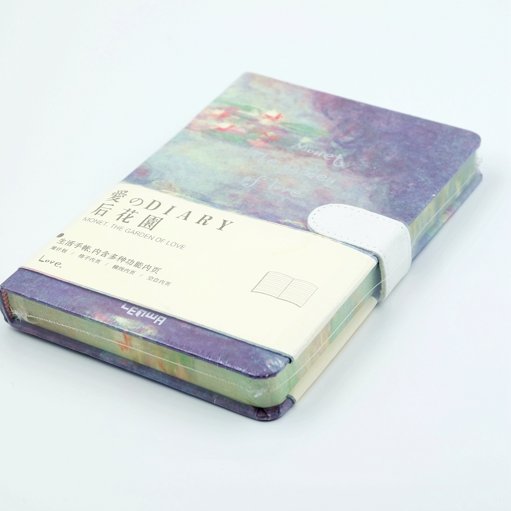 Creatieve Briefpapier Hardcover Dagboek Monet Tekening Stijl Handboeken Schema Plan Notebook