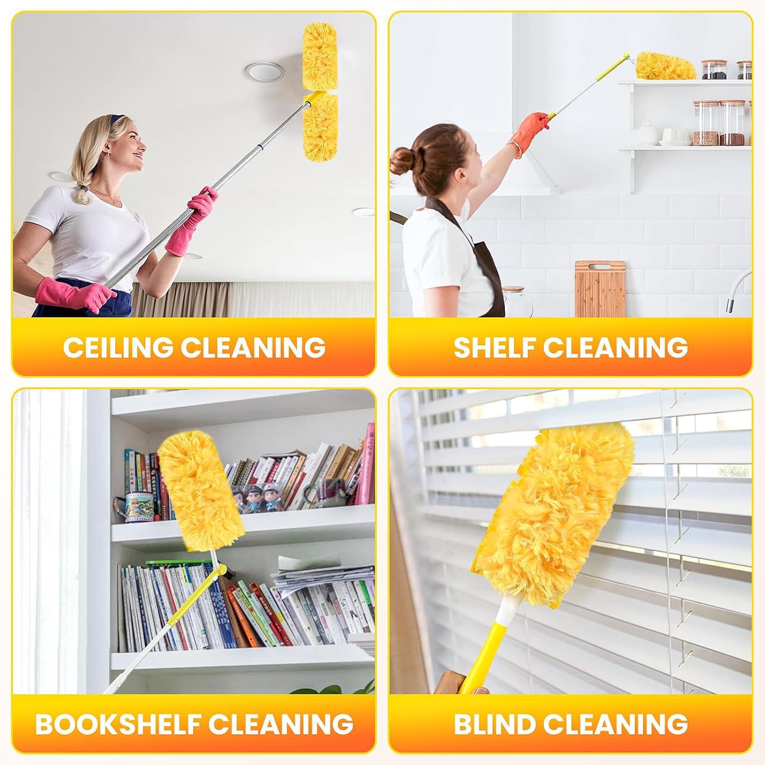 10 Packs 360 Degree Multi-Surface Duster For Swiffer Heavy Duty Refill