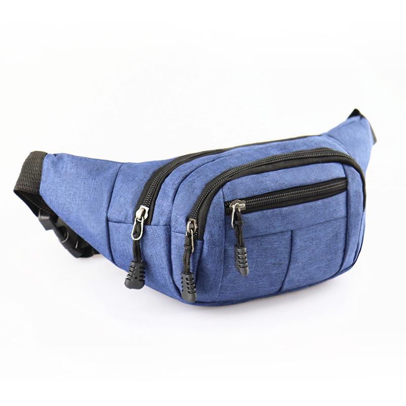 Sports de plein air taille sacs multi-fonctionnel étanche hommes et femmes grande capacité sacs à bandoulière voyage d'affaires sac de téléphone portable: Blue