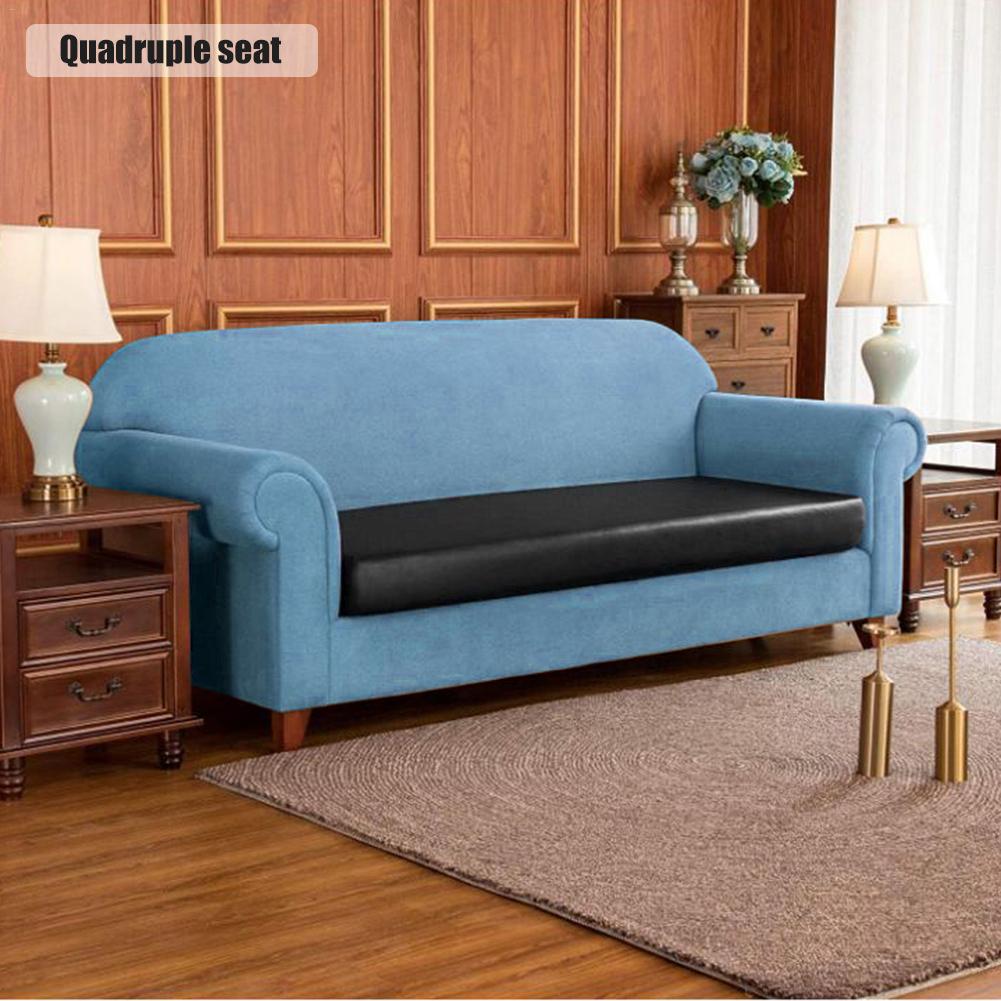 Elastisk pu læder sofa pudebetræk vandtæt stol slipcovers møbler protector slip cover til sofa sæde og hjem: 4 størrelse