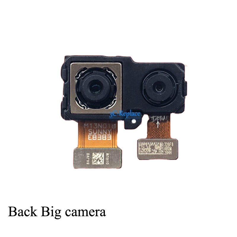 For huawei Honor 10i Back Main Rear Big camera Small Front Camera flex cable Ribbon: Back Big Camera