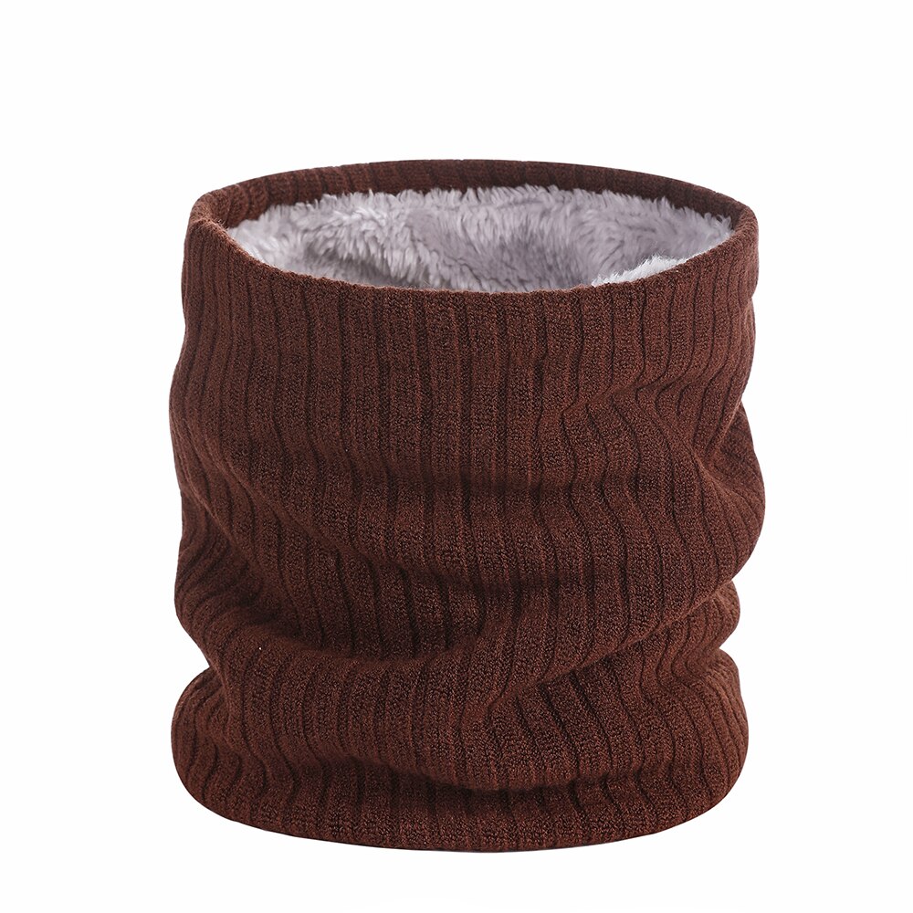 Écharpe en fausse fourrure tricotée unisexe, foulard épais, doux, à boucle circulaire, pour femme et homme, randonnée, cyclisme, escalade, cache-cou, hiver: A11