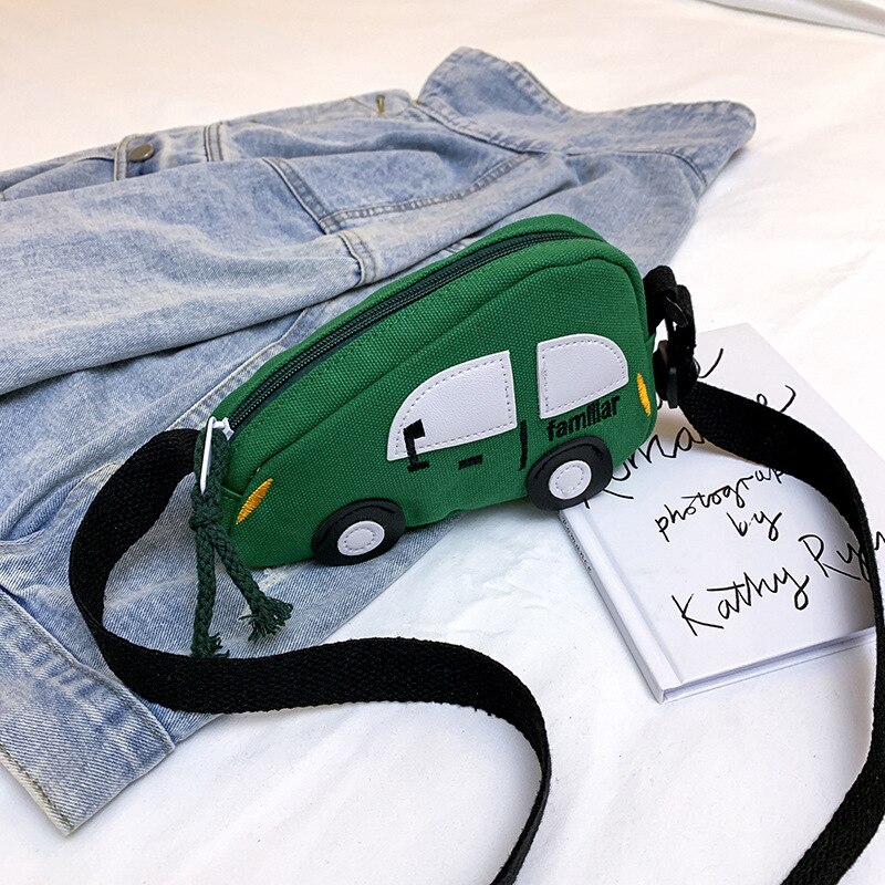 Mini Tas Excentrieke Persoonlijkheid Hong Kong Stijl Meisje Zak Auto Canvas Messenger Bag Kinderen Tas