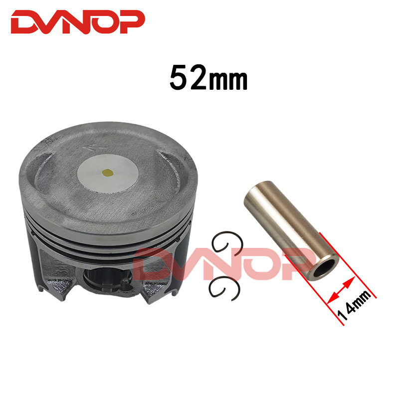 Anillo de pistón para motocicleta, conjunto de piezas de motocicleta, 52mm, AN125, HS125T, HJ125T, aplicable para Suzuki, 125cc
