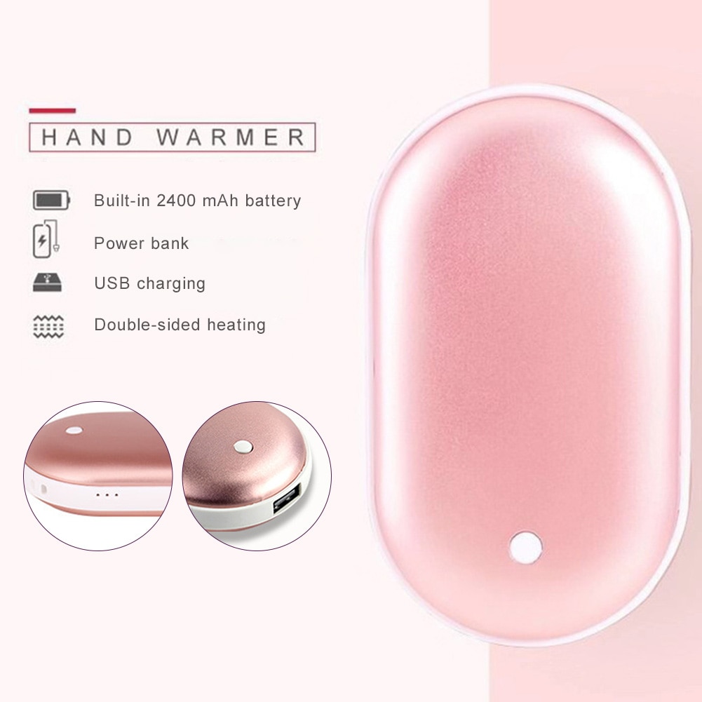 Zimowy mini ogrzewacz dłoni poduszka elektryczna USB akumulator poręczny podgrzewacz kieszonkowy mini kreskówka grzejnik elektryczny ciepły 2400mAh