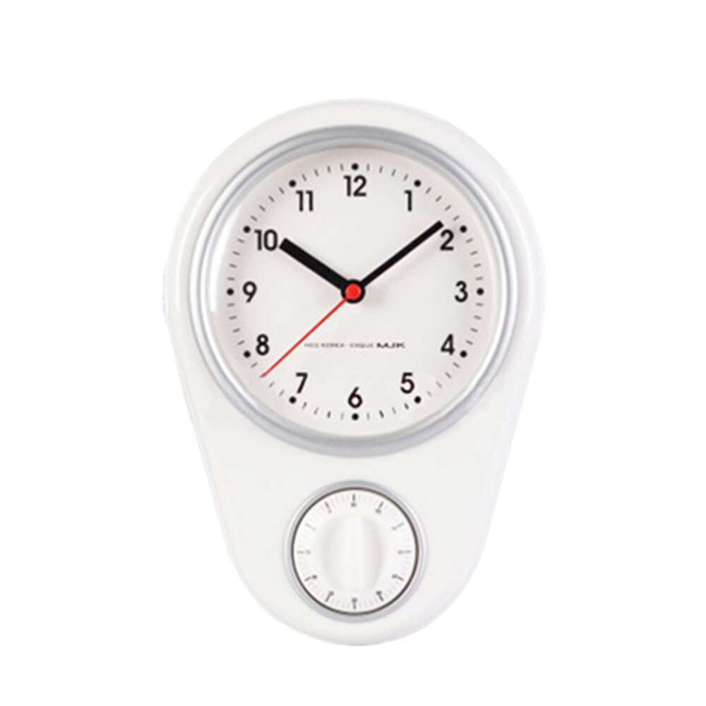 1pc Kitchen Timer Wall Clock Household Timer Modern Style without Battery for Home (Red): White