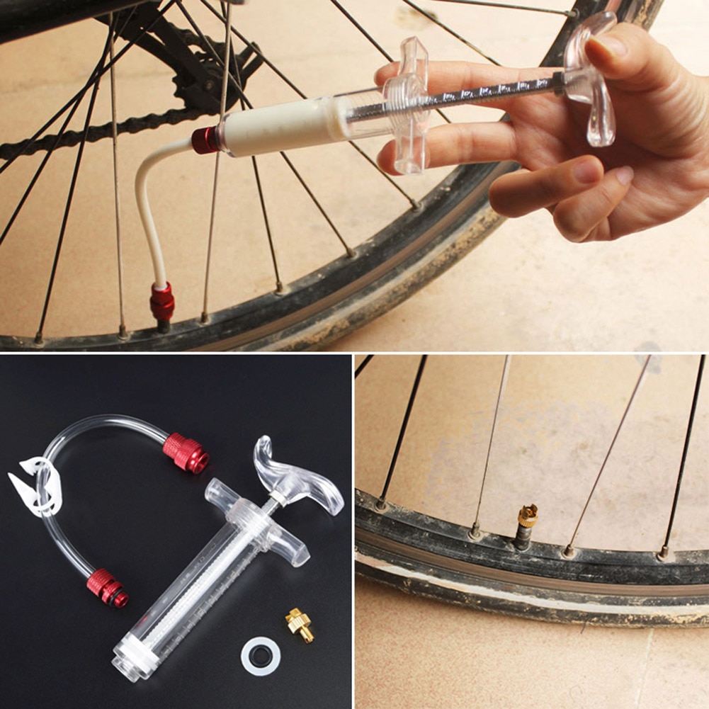 Tubeless Tyre Sealant Injector Tire Filling Removal Tool For Schrader/Presta Valve Core Mtb Road Bike Cycling