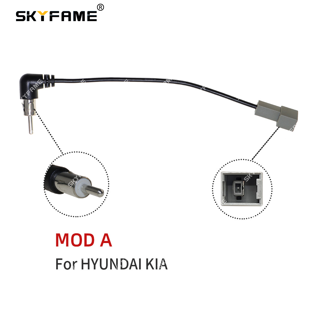 SKYFAME Car Radio FM AM Antenna Converter Adapter Extended Line Plug For Car Playe DVD Android Multimedia Navigation: army green