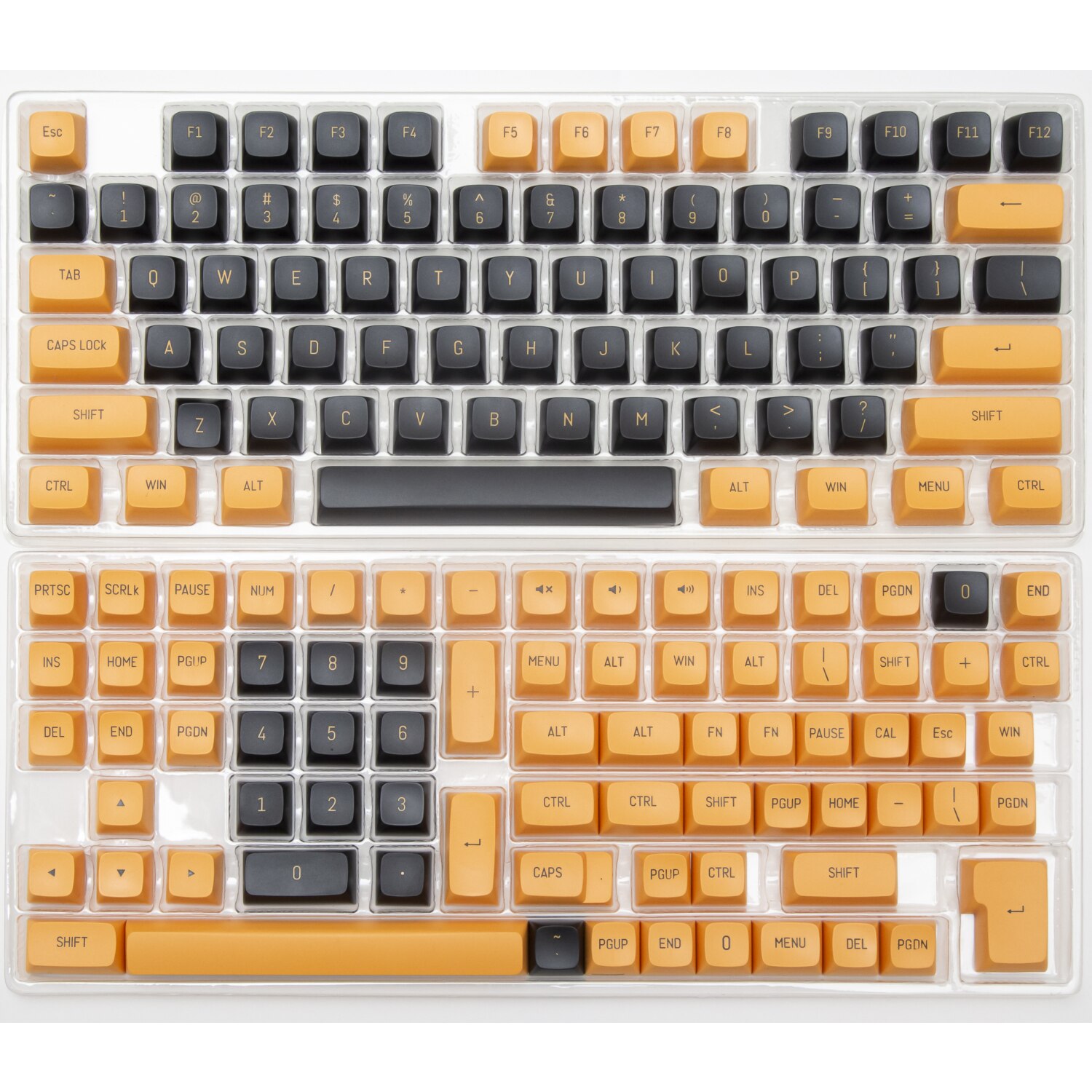 150- key csa profile pbt keycap double shot for mx switch iso enter 6,25 u 7u spacebar keycap fit 61/64/68/87/96/104/108 keyboard: Default Title