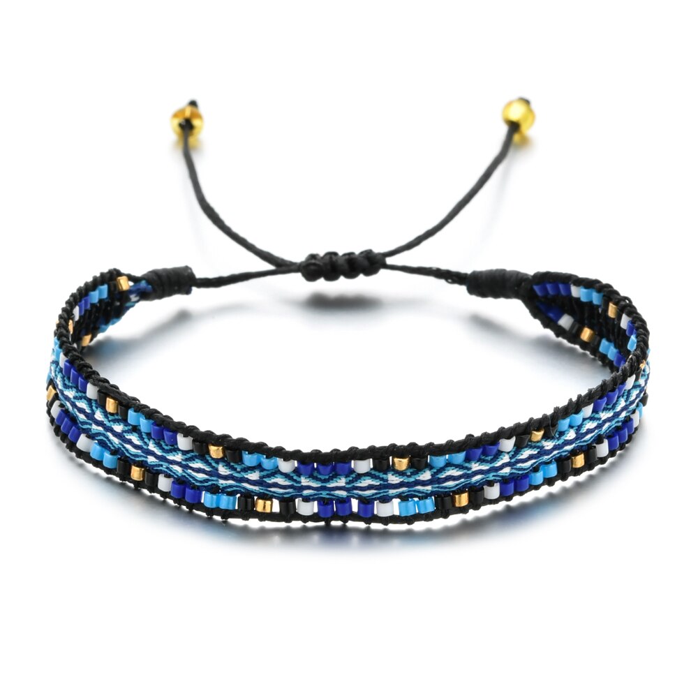 ZMZY Boho Braided MIYUKI Bracelet Women Bracelets Boho Jewelry Ethnic Pulseras Mujer Woven Fabric Handmade Jewellery