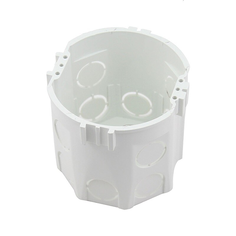 Livolo Eu Schakelaar Muurbevestiging Junction Box, Wit Plastic Materialen, Type 86 Cassette Outlet Voor Schakelaar: 1pc