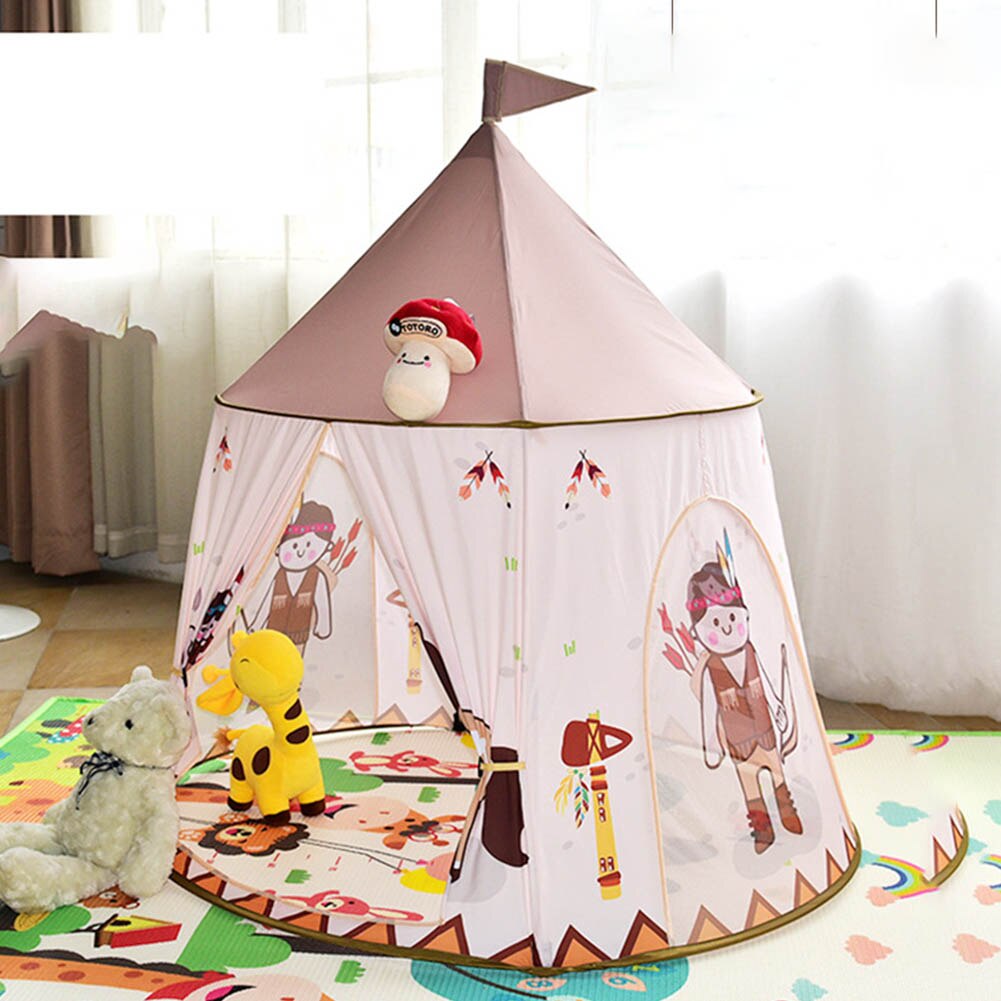 Beautiful Princess Castle Play Tent Above 3 Years Old Indoor And Outdoor Tent For Home Backyard Parks Parties