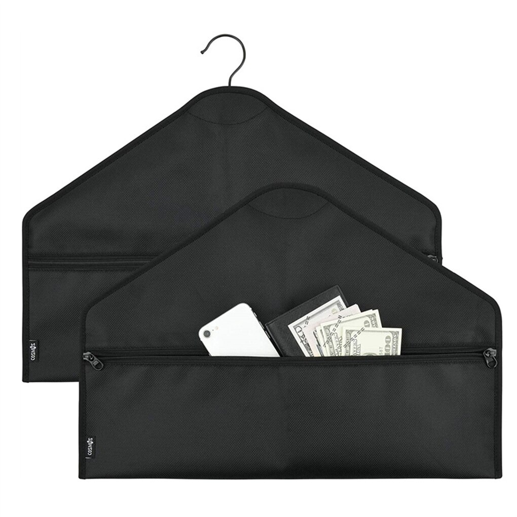 Bolsas de seguridad para Salvia, percha secreta para colgar bolsas con cremallera, segura para ocultar artículos personales en viajes
