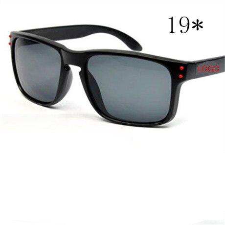 Mænds solbriller firkantet ramme damer solbriller klassisk mærke   uv400 briller sportskørsel solbriller: C19