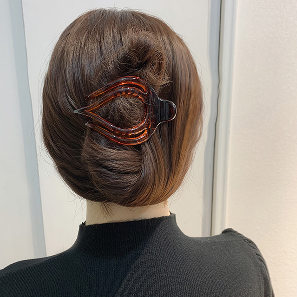 Pinzas para el pelo grandes para mujer, pinza de plástico acrílico con flor, garra de pasador con pico de pato, horquilla para niña, herramientas de peinado, accesorios para el cabello