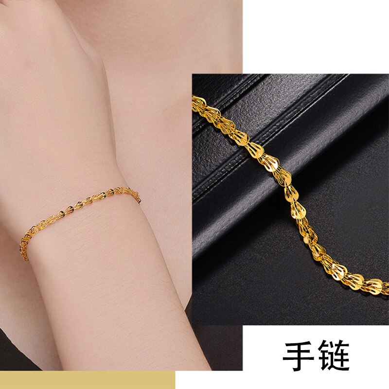 316L Edelstahl Gehobenen Schmuck Minimalismus Feder bilden NäHenne Reize Dicke Kette Armbinde Halsketten Für Frauen