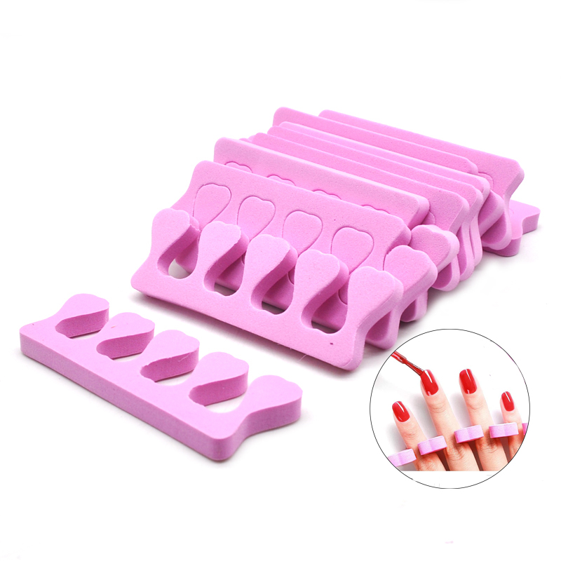 50 stks (25 Paar)/Pack Nail Art Tool Vinger Teenseparators Nagellak Voetverzorging Spons Teenseparators Bulk Manicure Pedicure