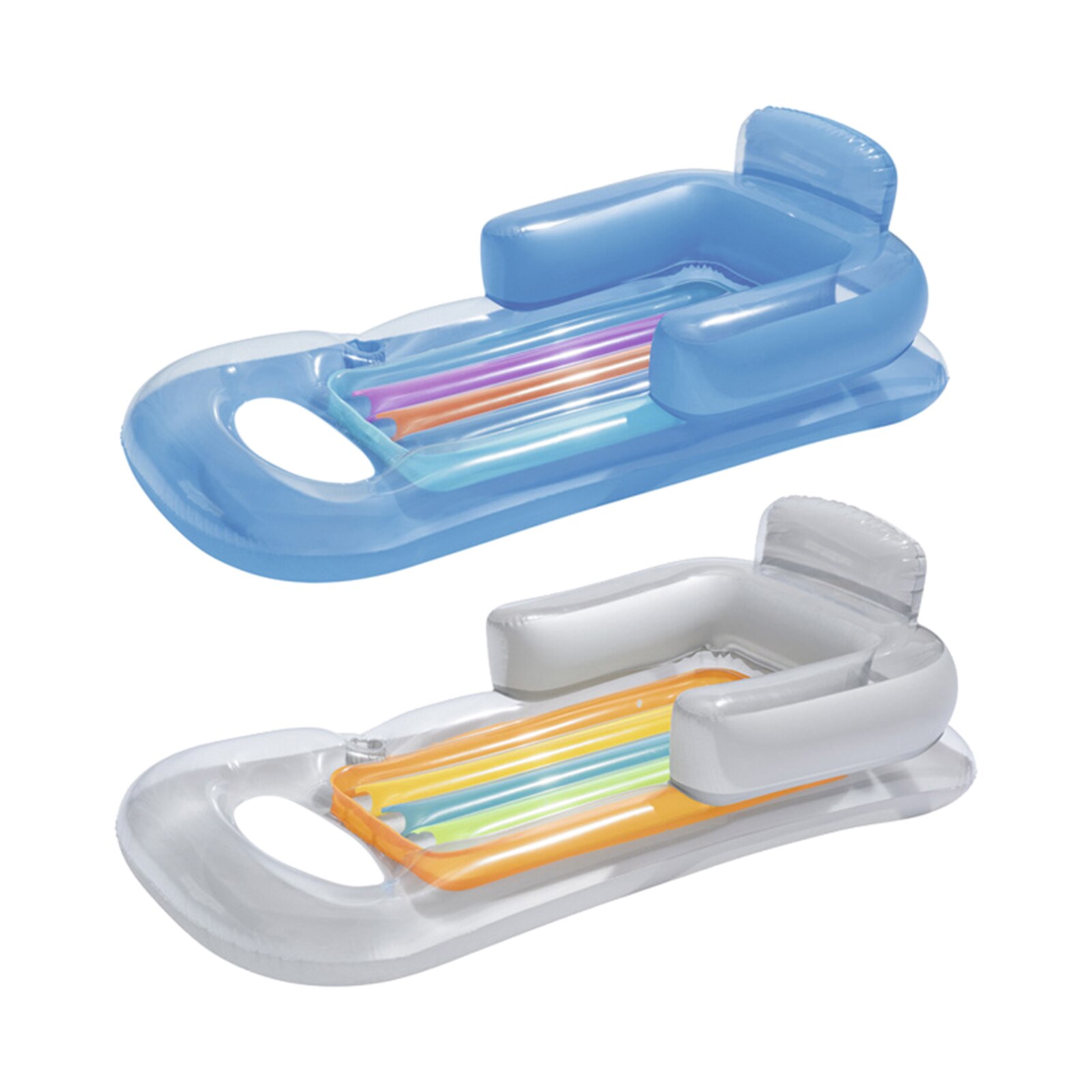 Inflatable Floating Bed Swimming Pool Air Mattress Water Hammock Lounge Chairs Pool Party Water Buoyancy Toy Relaxing Chair Mat