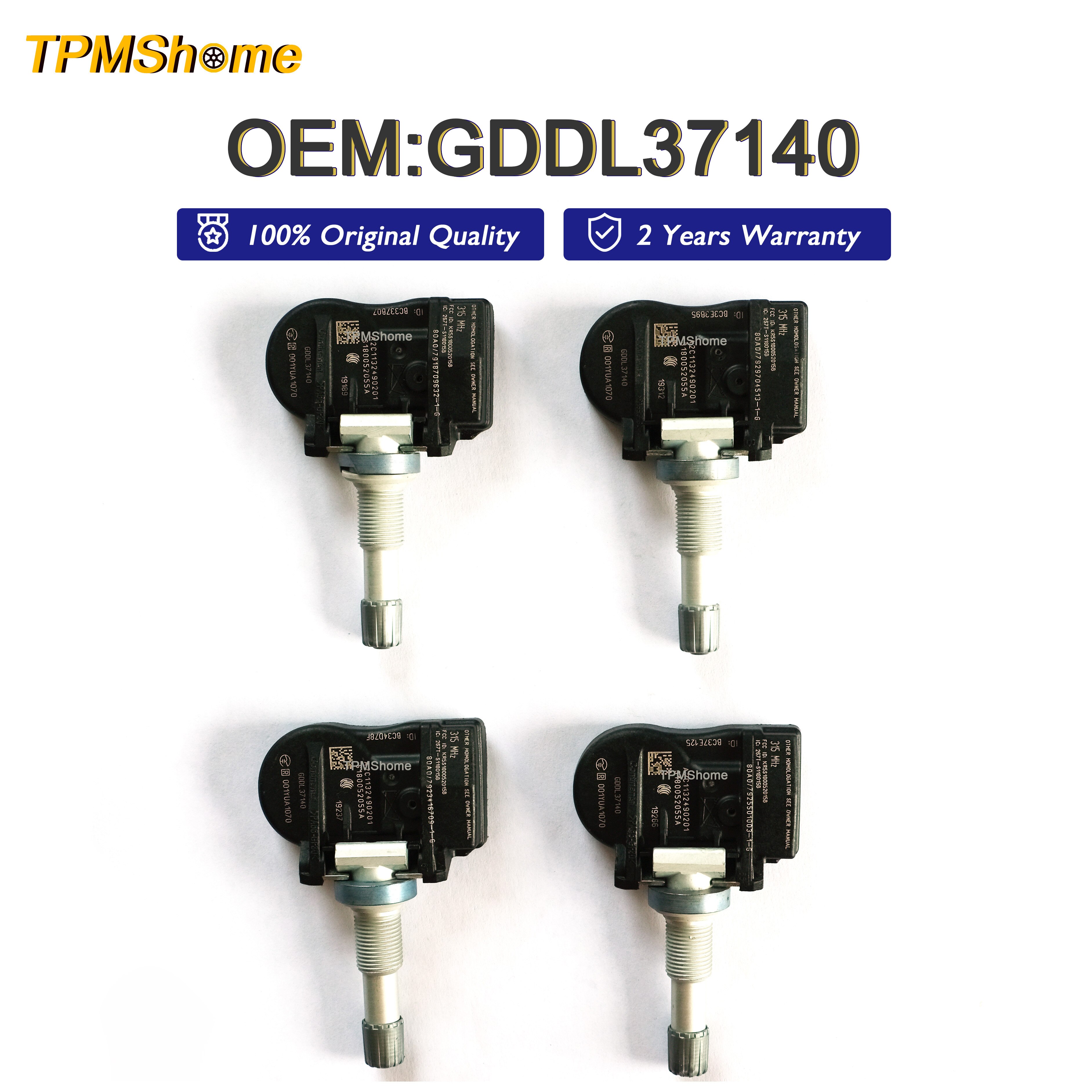 GDDL37140 TPMS Sensor 315MHz Tire Air Pressure Monitoring System GDDL-37-140 for CX-3 Grand Touring Sport Touring Car Tyre