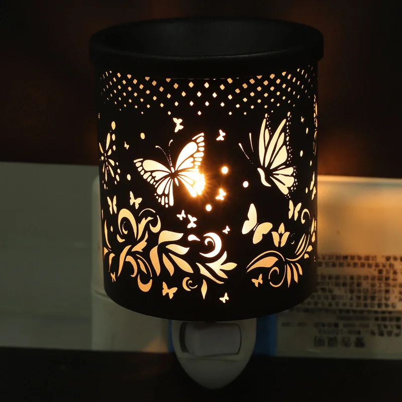 Metal Plug In Wax Warmer Electric Burner Scented Oil Night Lamp Aromatherapy Furnace Bedroom Incense Burner
