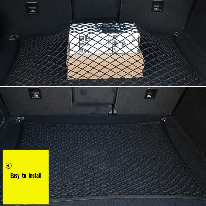 Vtear For VW Tiguan MK2 Accessories Car Trunk Storage Net Bag Luggage Box Cargo Elastic Mesh Interior Car Styling