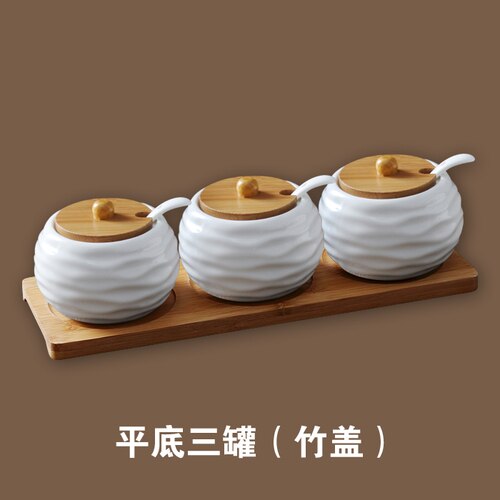 Utensílios de cozinha panela de cerâmica, pote de óleo para sabor, caixa de tempero, garrafa de condimentos, sal, açúcar, pimenta, molho de soja, pote, vinagre: A004