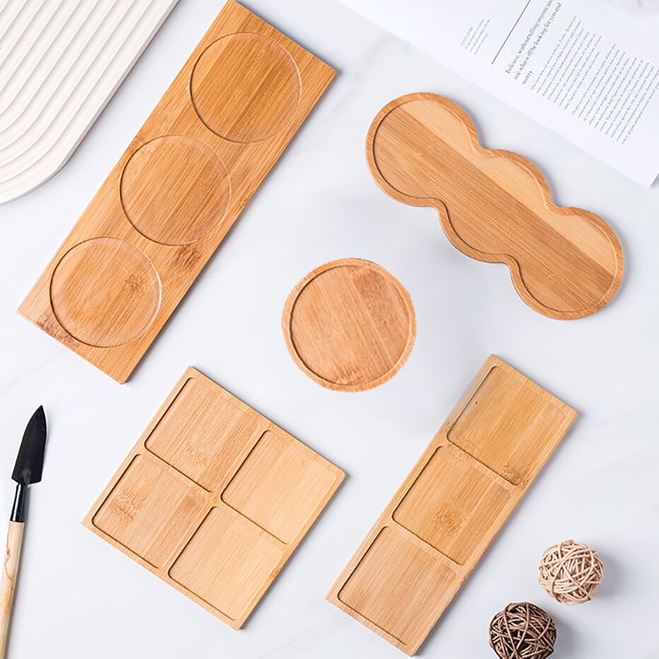 Houten Zeepdispenser Lade Vanity Aanrecht Flessen Organisator Houder Ronde Vierkante Kaarsen Sieraden Opbergvak Voor Badkamer