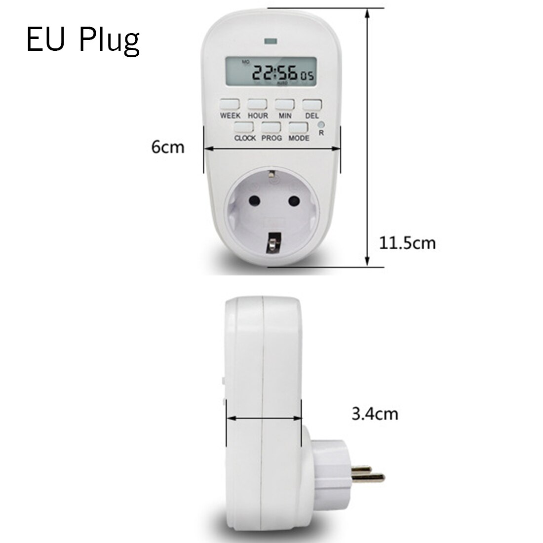 EU /US/ UK Plug Smart Power Socket Digital Timer Switch Energy Saving Adjustable Programmable Setting of Clock/ On/ Off Time
