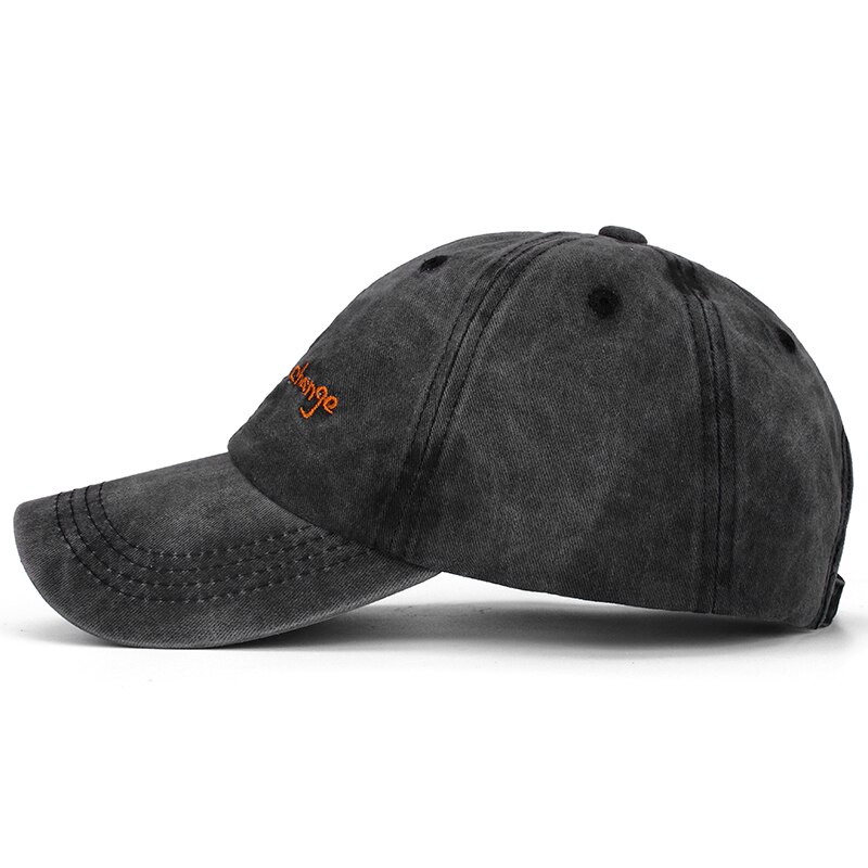 Unisex keps saker kan förändras broderad baseballkeps ledig hatt man kvinna justerbar tvättad vintagekeps i bomull