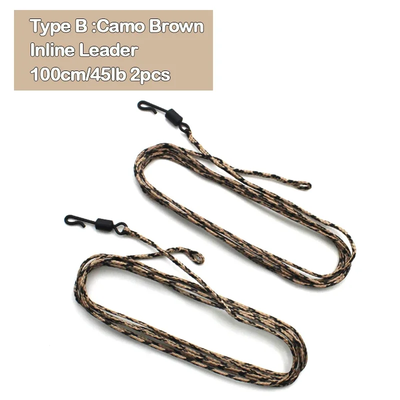 2PCS Ready Tied Leader Carp Fishing Line Leadcore Lead Clip Multi Clip Quick Change Swivel for helicopeter Rig Accessories: PURPLE