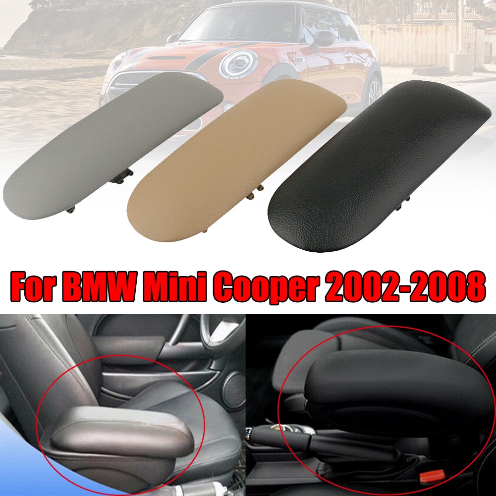 Auto Middenconsole Sliding Top Arm Rest Deksel Pu Lederen Armsteun Cover Klink Voor Bmw Mini Cooper 2002 auto Accessoires