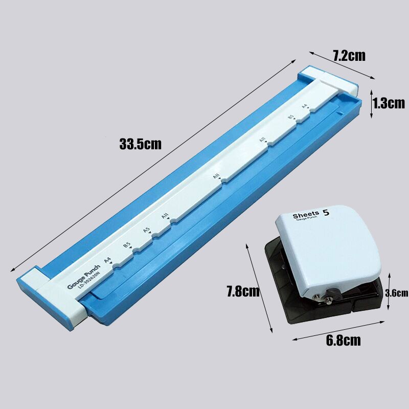 A4/A5/B5 Papier Cutter See Locher verlieren-Blatt Perforator Manuelle Sammelalbum Stanzen Maschine Büros Schule Verbindlich schreibwaren