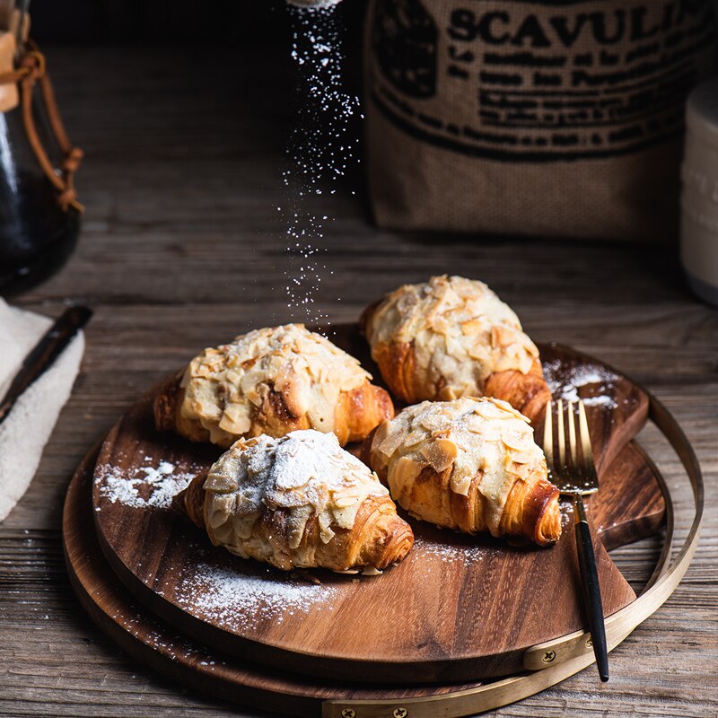 Acacia Chopping Blocks Kitchen Wood Food Plate Wooden Pizza Sushi Bread Whole Tray Cutting Board Durable Thicken Anti-slip