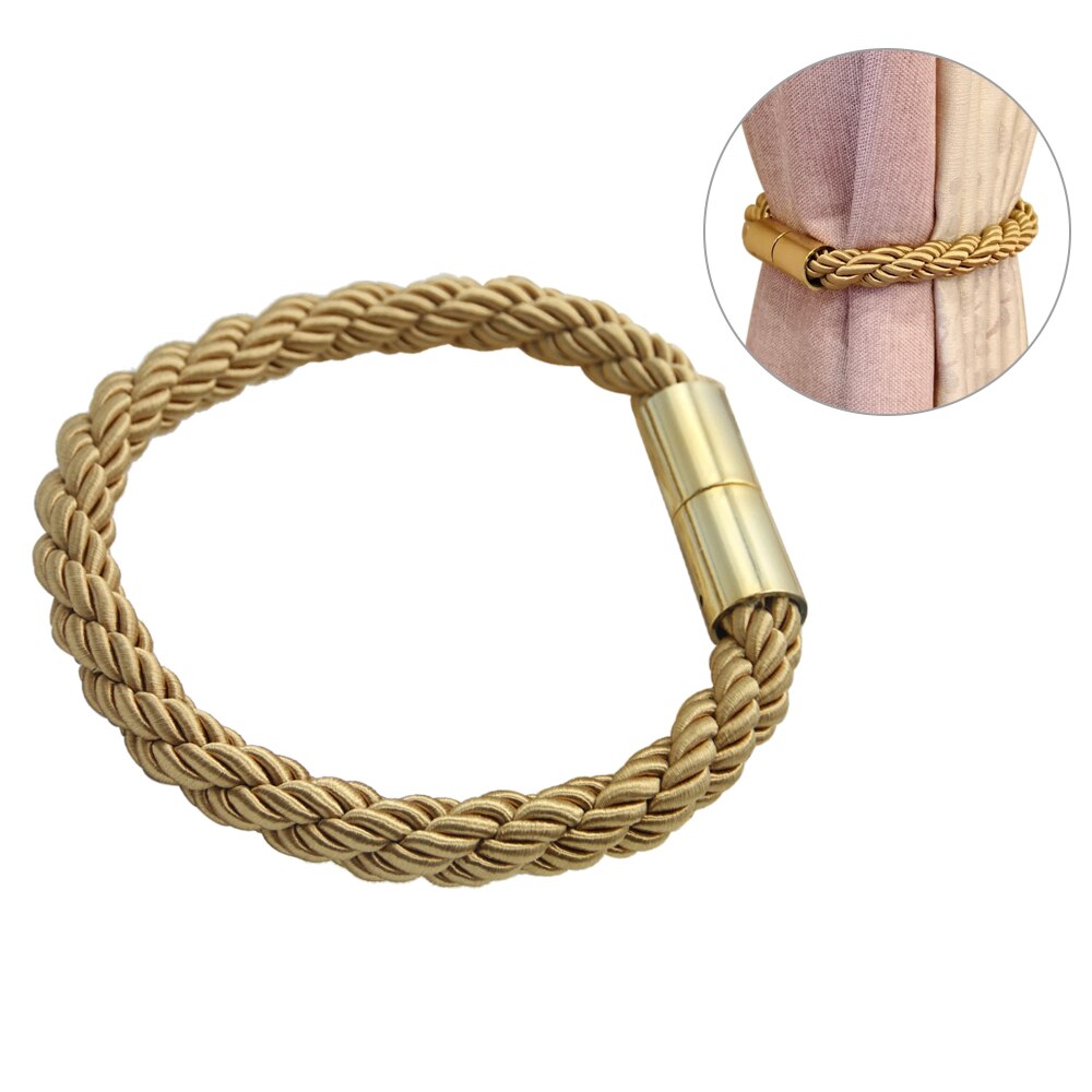 Bandasjer spenne magnetisk tekstil tieback magnet gardiner magnetisk gardin gardin stropp tilbehør: Gull