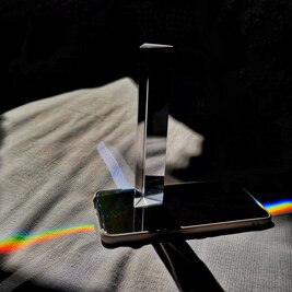 25x80mm verre optique angle droit prisme triangulaire pour l'enseignement spectre de lumière prisme arc-en-ciel prisme arc-en-ciel verre optique cristal