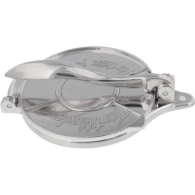 Molde de aluminio para hacer tortillas, prensa de Tortilla mexicana, plegable para el hogar, harina de maíz para hornear, herramienta para asar, accesorios de cocina