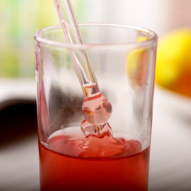 Pailles de fête de mariage à tête ronde en verre coloré fait à la main