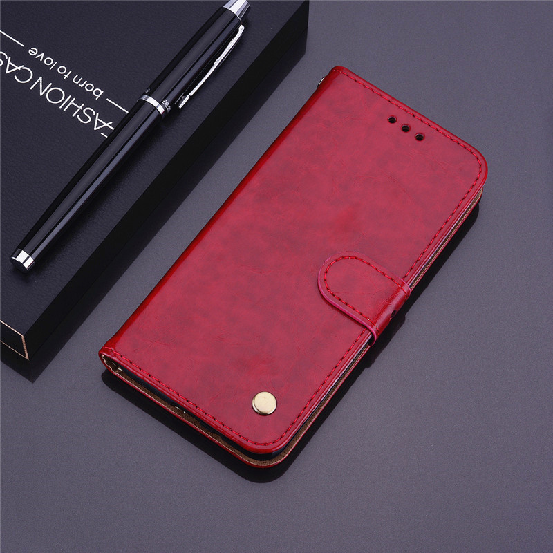 Note 9s Flip Phone Case For Xiaomi Redmi Note 9 Case Wallet Cover For Redmi Note 9 Pro Leather Case Book Style With Card Holder: Redmi Note 9 Pro / Red - Type 2
