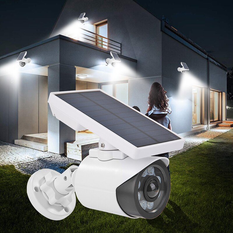 Amygojj Gesimuleerde Solar Camera Lamp Waterdicht Wandlamp Dummy Monitor Met Motion Sensor Smart Home