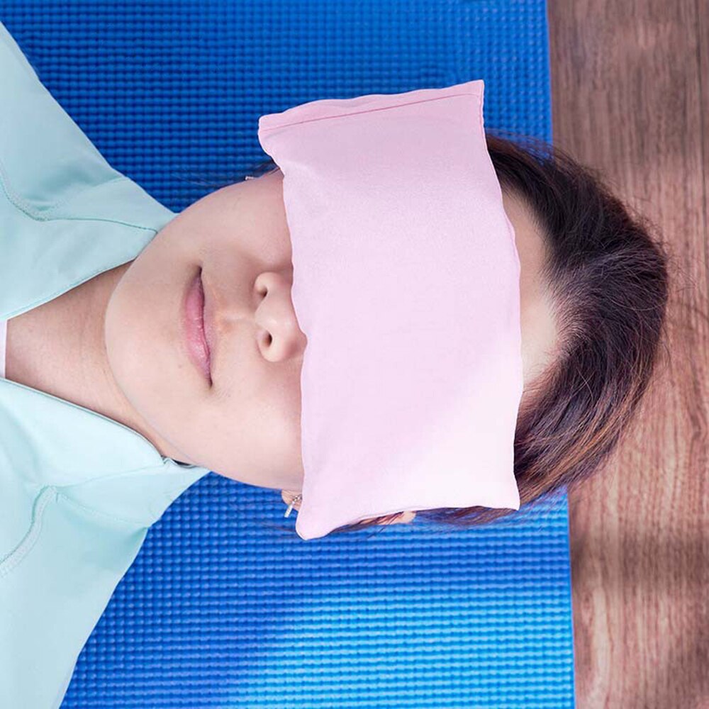 Yoga Eye Pillow Dark Circle Silky Eye Pillow Lavender + Flax Seed Filled Perfect For Yoga Natural Sleep Aid Anxiety Relief