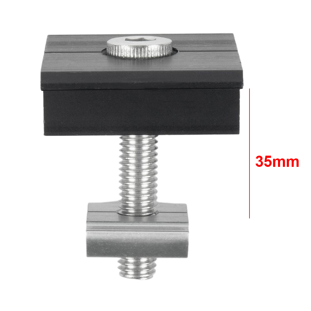 Solar Panel Mounting Fixing Clamp PV End Clamp Middle Clamp Mounting 30mm/35mm PV Panel Clip For Solar Panel: Orange