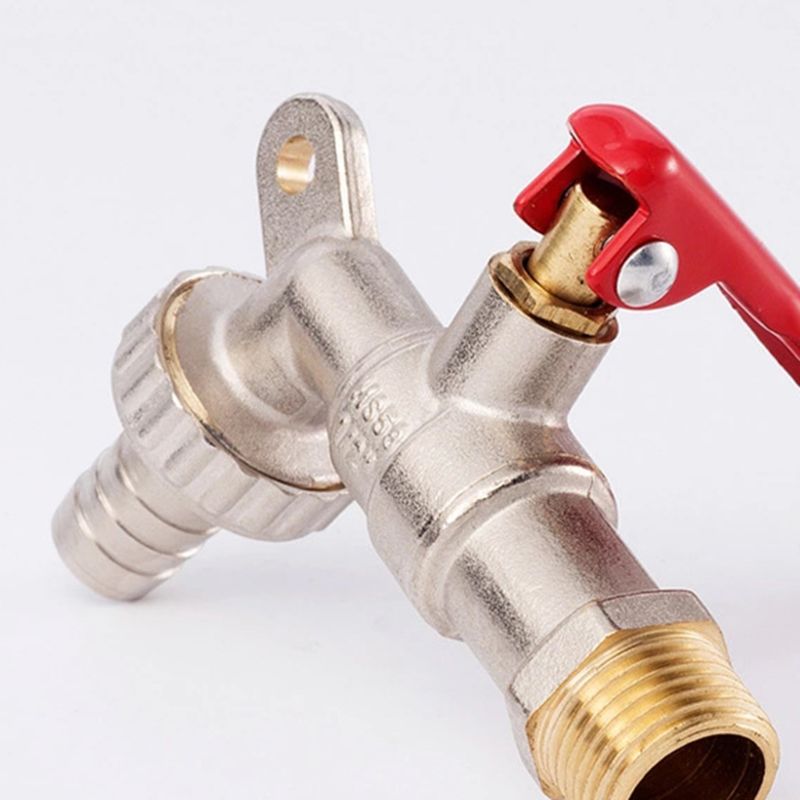 1/2 ''Messing Draad Water Tap Afsluitbare Wasmachine Kraan Vervanging Water Flow Control Kranen Water Tank Pijp Connector