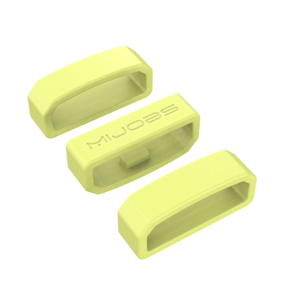 Für Huawei Band 3 4 Profi Gurt 3 Stück Gummiring Sicherungsring für Honor Band 4 5 Armbinde Band Wächter Sicherheitshalter Halter: M / schwarz gelb