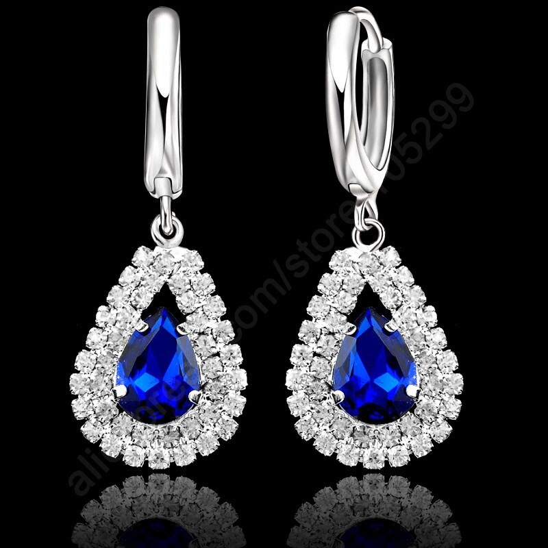 Juego De Joyas Plata 925 Con Perlas Y Cristal Verde - Collar Y Pendientes Bohemio Para Mujer