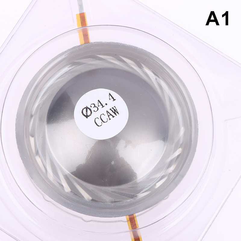 Titan-Folien-Lautsprechermembran Erhältlich in 34,4 44,4 51,5 72,2 74,5MM Schwingspule für DIY Audio-Treiber Reparaturarbeiten: Silber