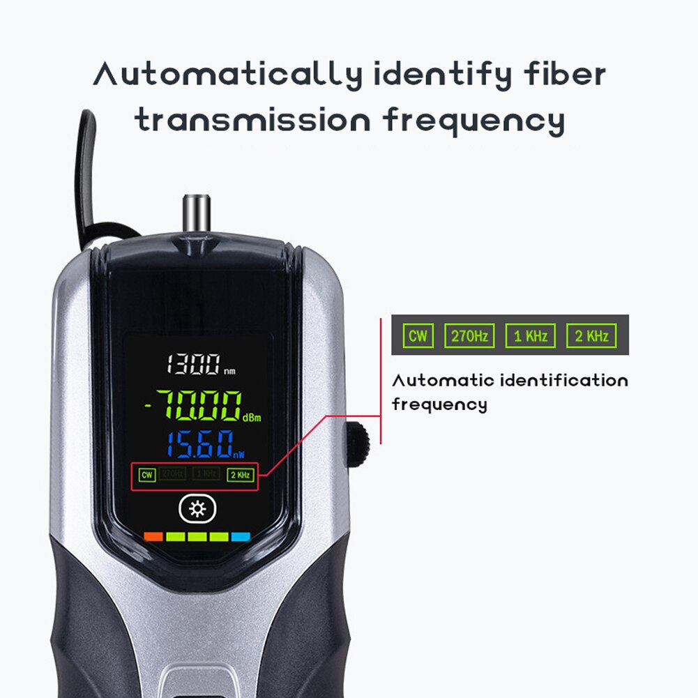 G710 Lcd Kleurenscherm Oplaadbare Optische Power Meter Hoge Nauwkeurigheid Optische Fiber Tester Demping Detectie Instrument