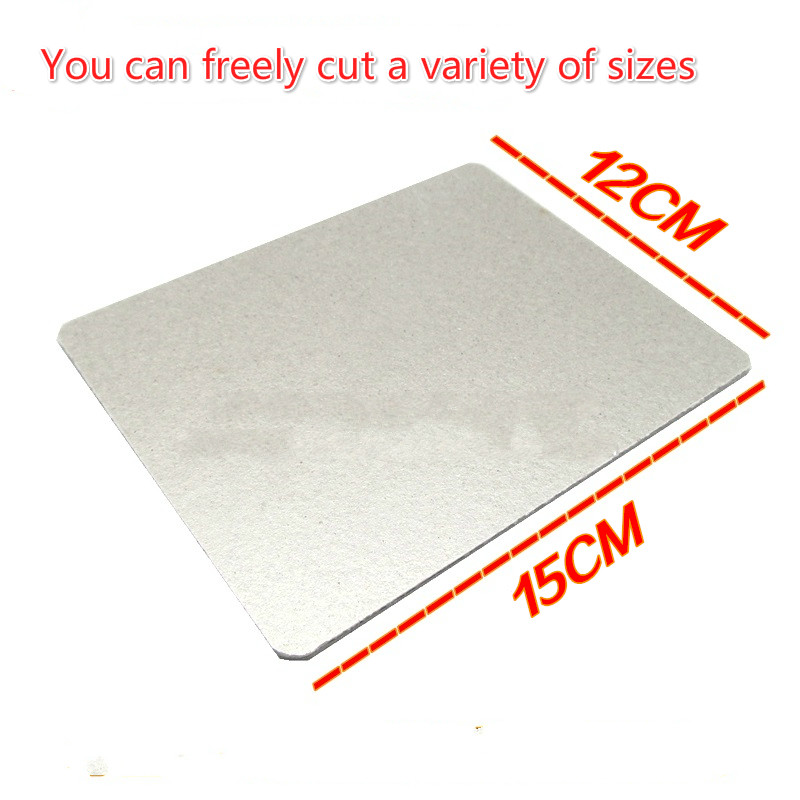 10pcs 12*15cm Spare parts thickening mica Plates microwave ovens sheets for Galanz Midea Panasonic LG etc. magnetron cap
