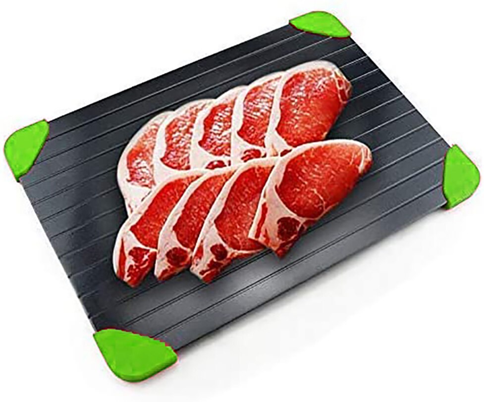 Defrosting Tray for Meat - Easy Thaw Tray Defrost Food Quickly and Safely,No Power,No Chemistry Eco-friendly Rapid Defroster